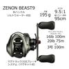 Катушка для заброса приманки AbuGarcia ZENON BEAST9 только для пресной воды, под правую руку