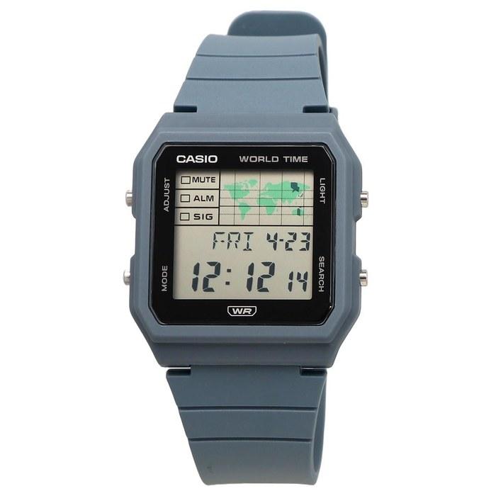 [Casio] World Time LF-30W-2A Digital Watch, Biomass Plastic Band, Blue Gray