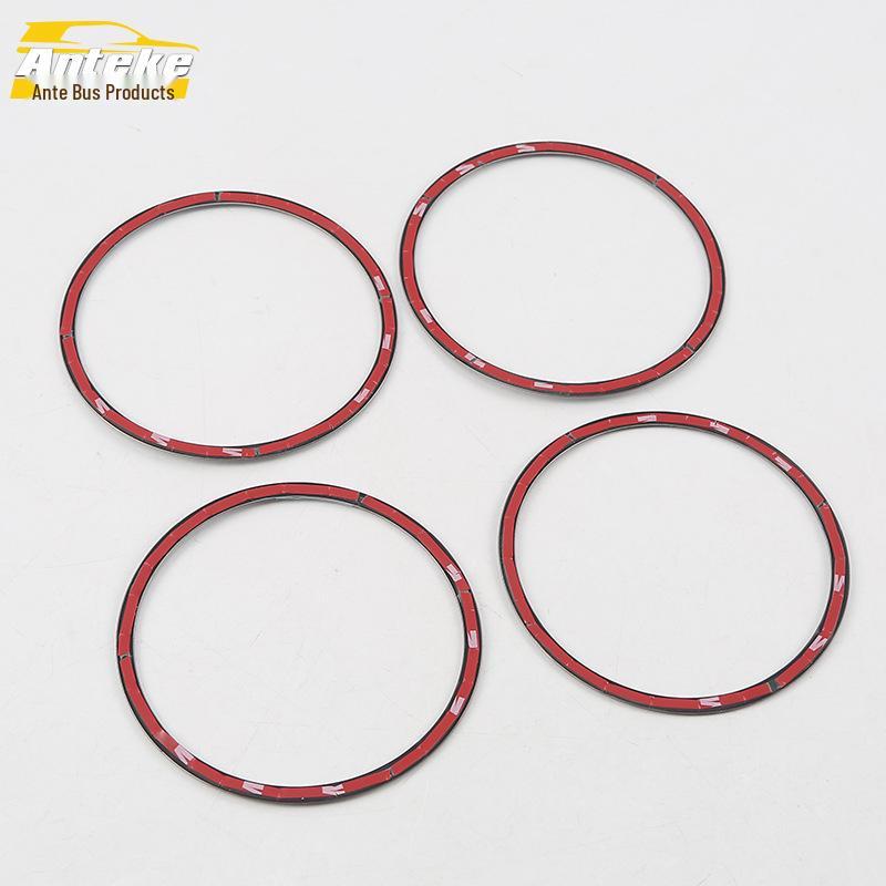 Decorative Stainless Steel Speaker Cover for 18 X3 Frame: Bright Ring & Protective Sticker