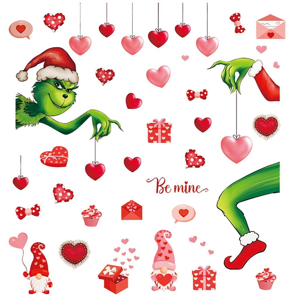 4 листа 43 шт. Рождественские наклейки на стену Наклейки на окна Наклейки на холодильник