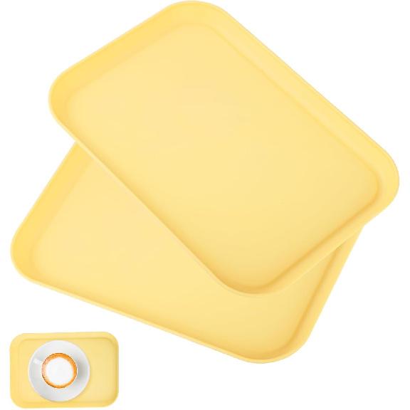 Wood Grain Plastic Serving Platters and Trays,Serving Dishes for Entertaining,Platters Serving Food,Appetizer Serving Trays for