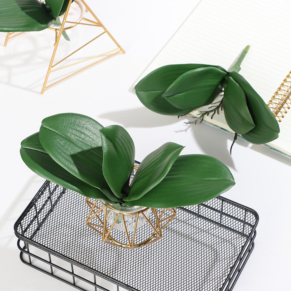 Leaves Decorative Flowers Phalaenopsis Leaf Simulation Leaves Artificial Plants Plastic Grass