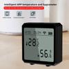 Smart WiFi Temperature And Humidity Sensor LCD Digital Display Indoor Thermometer Temp Detector Hygormeter For Alexa Google