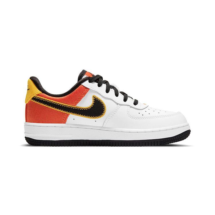 Nike Детские кроссовки Air Force 1 LV8 PS Roswell Rayguns White Orange-Flash Amarillo DD9532-100