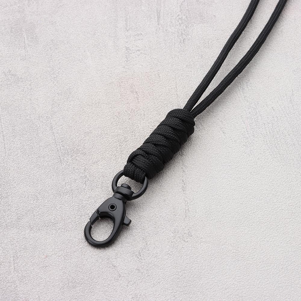 20 Styles Lanyard Rotatable Buckle High Strength Parachute Cord Keychain Outdoor Tool
