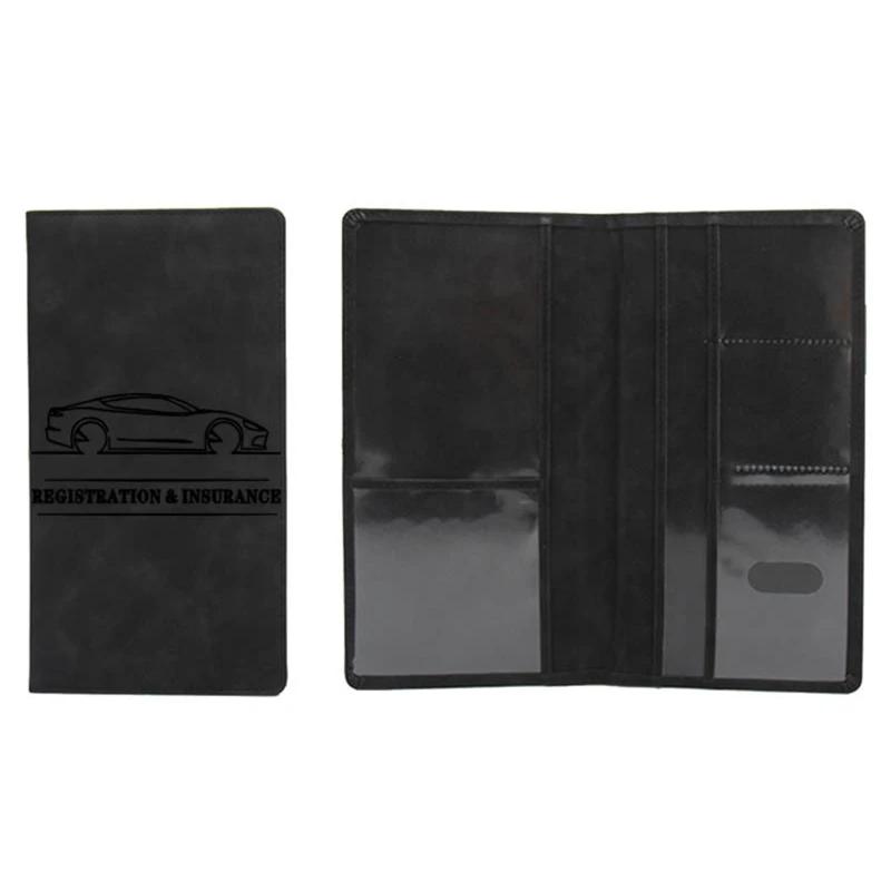 Car Registration Insurance Holder Men Driving License Cover Auto Documents License Storage Bag Credit Card Wallet