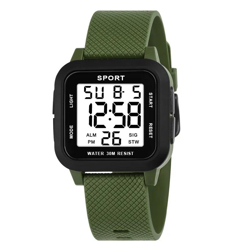 Sports Watch Men Digital Alarm Chrono Clock Waterproof Military Watches LED Electronic Wristwatch