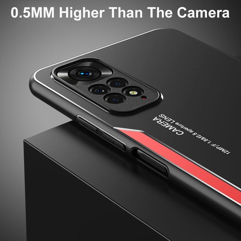 Алюминиевый металлический противоударный чехол для Xiaomi Redmi Note 11S 11 Pro Plus 11E 11T, силиконовый матовый чехол для телефона Redmi Note 9S 10S 9 10 Pro 9T 10T