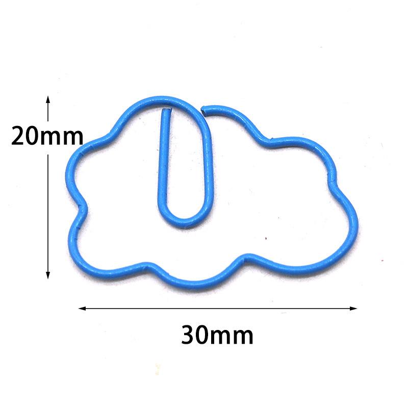 Облачные скрепки Изысканные металлические скрепки Креативные Милые Свежие Мультяшные Скрепки Закладка Украшение