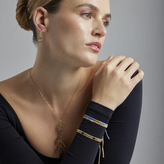 Bracelet - Luxenter - Anlako - Cristal bleu - Finition or 18k - Style boho