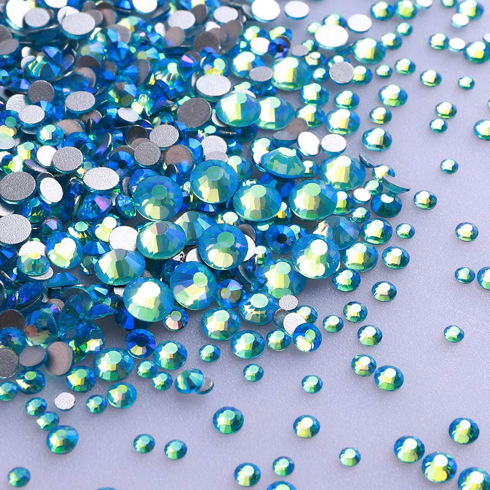 High Quality Rhinestone Non Hotfix Bulk Transparent Crystal AB Glass Rhinestones Mixed Sizes