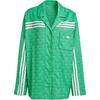 Originals 70s Striped Printed Fashion Versatile Comfortable Jacket Women Jacket Green JN7659