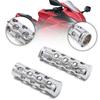 High Quality Ex Factory Price 1pair Chrome Motorcycle Hand Grips for Harley Chopper Cafe Racer Bobber