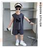 Boys' summer vest set, children's summer sleeveless thin style children's clothing, fashionable and stylish summer wear 2026 new item