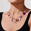 Bohemian Summer Beach Shell Starfish Necklace, Pearl Conch Pendant Bracelet