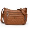 Женская мягкая кожаная сумка Vintage Mother Bag PU Большая вместимость Среднего возраста сумка через плечо
