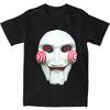 Saw Mask Jigsaw Shirt Apparel Men Women Pure Cotton Funny Tee Shirt Short Sleeve Tops Adult