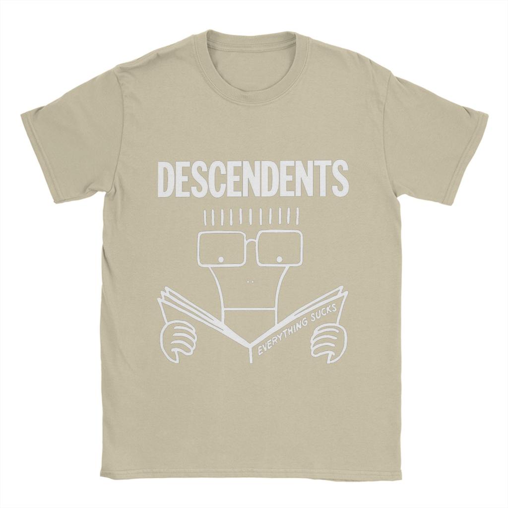 Descendents Группа Футболка Лето Хлопковые Футболки Для Мужчин Повседневный Дизайн Футболка Короткий Рукав Эстетичные Футболки