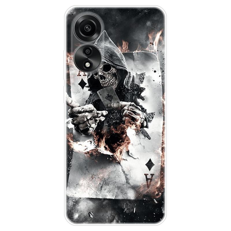 Для OPPO A58 A 58 4G чехол Мягкая силиконовая задняя крышка Мультяшный чехол для телефона Разнообразие