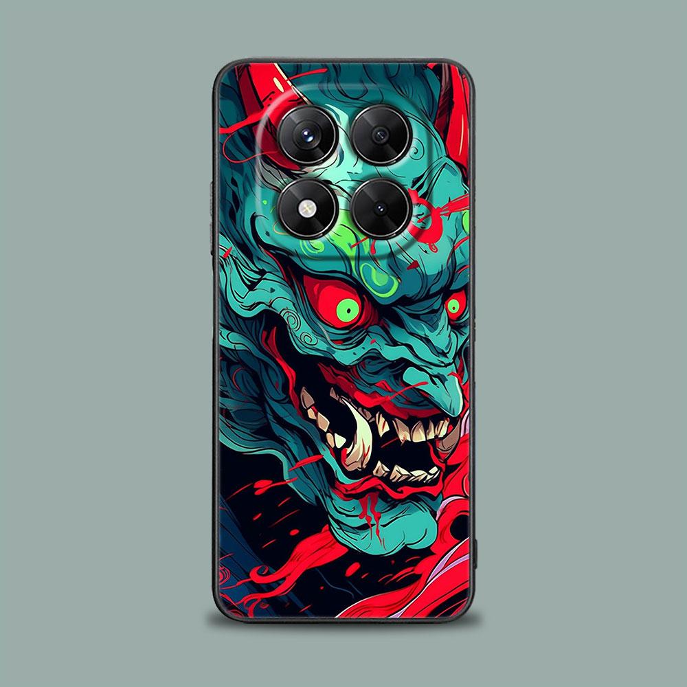 Чехол для телефона для Xiaomi Redmi 15C 14C 12C 13C 4G Redmi Note 15 14 13 12 11 10 Pro Plus 12S Силиконовый Мягкий Чехол Искусство Маска Они Дракон