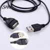 Удлинительный кабель USB 2.0, 1 м, штекер-мама, провод синхронизации данных, разъем адаптера шнура