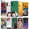 Черный чехол для телефона Demon Slayer Anime для Xiaomi Mi 11 10T Note 10 Ultra 5G 9 9T SE 8 A3 A2 A1 6X Pro Play F1 Lite 5G