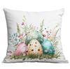 New Easter Pillowcase Country Cartoon Rabbit Easter Egg Pillowcase Sofa Cushion Pillowcase