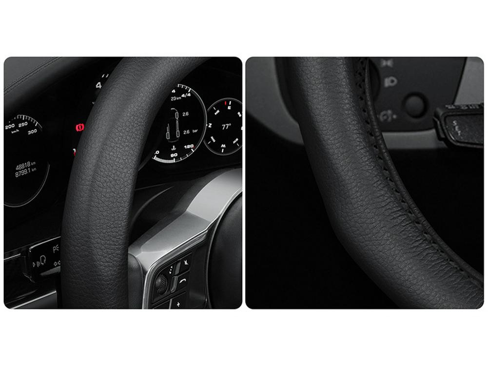 Genuine Leather Steering Wheel Cover for Buick: Regal, LaCrosse, Verano, Envision S, Enclave, Encore, GL6