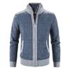 Men's Casual Autumn Winter Zipper Sweater Stand Collar  Cardigan Tops Sweater Blouse Coat