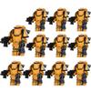 21pcs Medieval Soldiers Mini Action Knights Bracket Model Figures Weapons Robots Mecha Building Blocks Bricks Toy