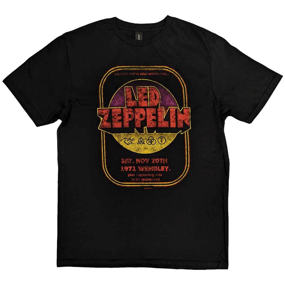 Led Zeppelin 1971 Wembley offiziell Herren T-Shirt