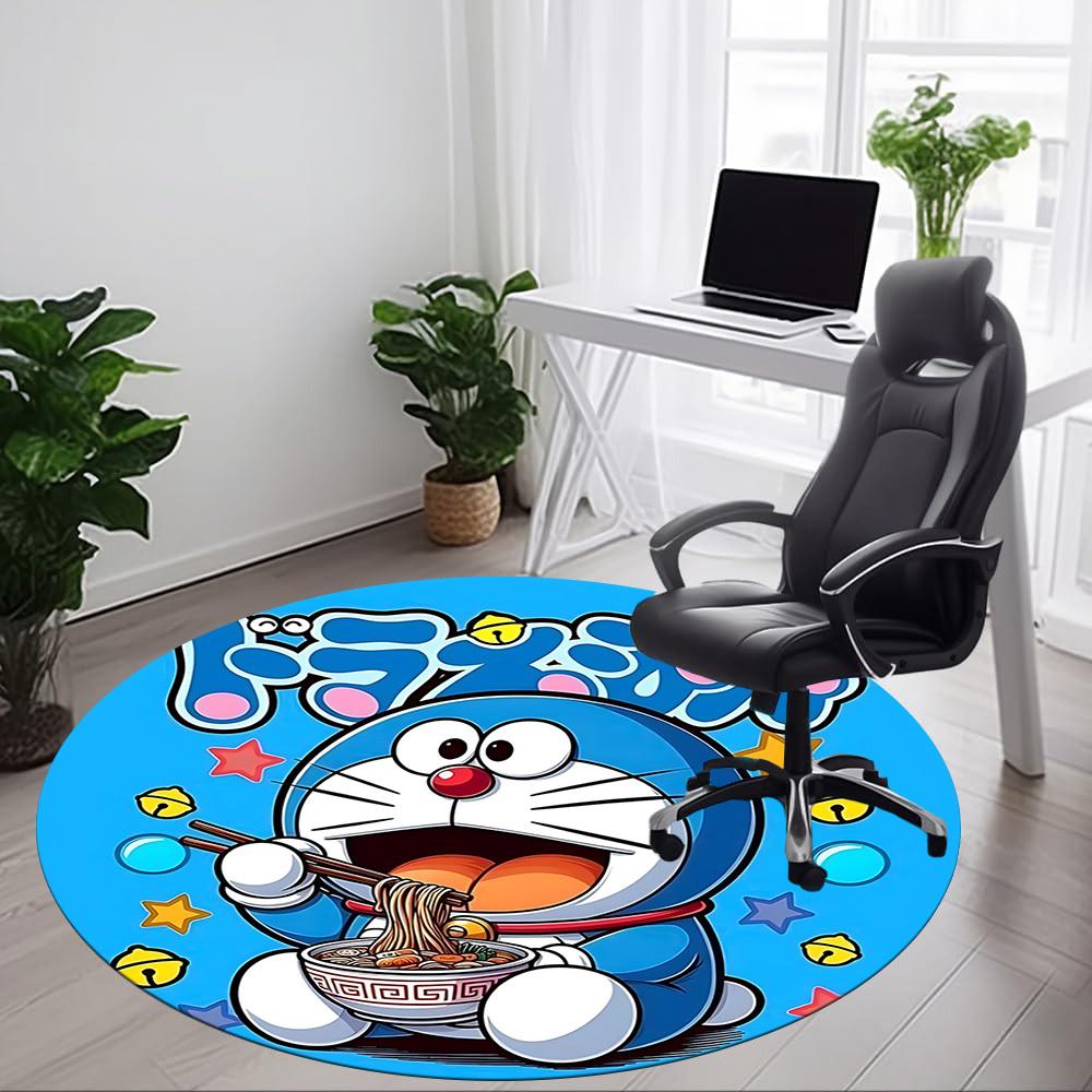 Круглый коврик для пола Doraemon Noodles Office, Под офисные стулья Спальня Гостиная Домашний декор a0908196