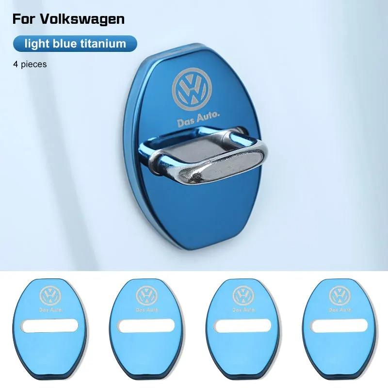 4 шт. Накладка на замок двери автомобиля Чехол Для VW Volkswagen XBGJHS5 Golf 6 7 8 POLO MK5 MK6 Tiguan T-Roc Touareg ID.3/4/5/6 Crozz 4X 5X 6X Аксессуары