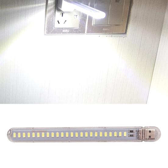 Светодиодный светильник Мини-светодиоды 5 В 24 Портативный USB-настольный светильник-ночник для книги с фонариком для питания