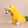 Autumn and winter new dog clothes little yellow duck shape transformation clothing thickened and warm Bichon Teddy pet clothing