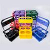 Portable Beer Carrier 4Pack Plastic Reusable Foldable Beer Bottle Holder Picnic BBQ Camping Beer Frame Wine Rack