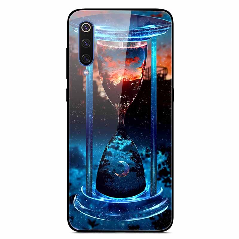 Чехлы для Xiaomi Mi A3 Роскошные Чехлы для Телефона из Закаленного Стекла Космические для Xiaomi MI 9 Lite Чехол 9lite MiA3 Жесткий Защитный Задний Корпус
