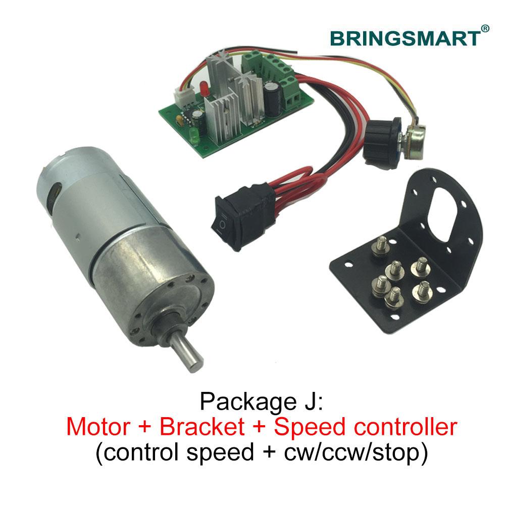 BringSmart Wholesale JGB37-550 Mini Reverse Motor 12V DC High Torque Electronic Motor Reductor 12v Gear Motor