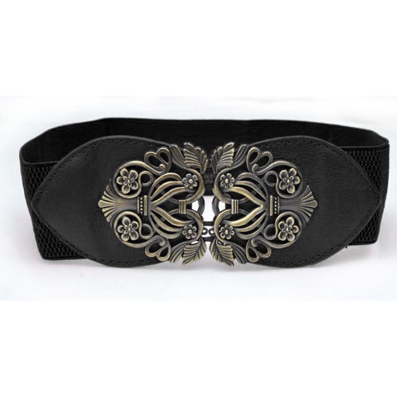 Женский винтажный пояс, женский широкий металлический однотонный пояс, платье, юбка, украшение одежды