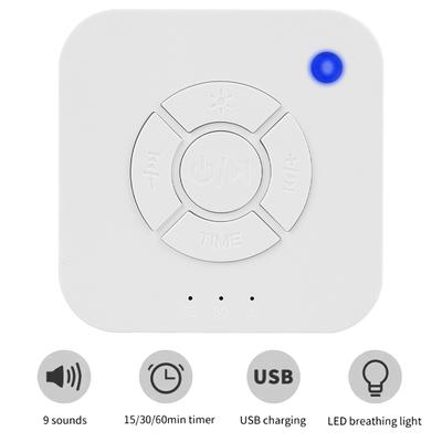 Звуковая машина для сна с таймером отключения для сна и релаксации ребенка, машина белого шума, перезаряжаемая через USB, музыкальная световая машина для сна