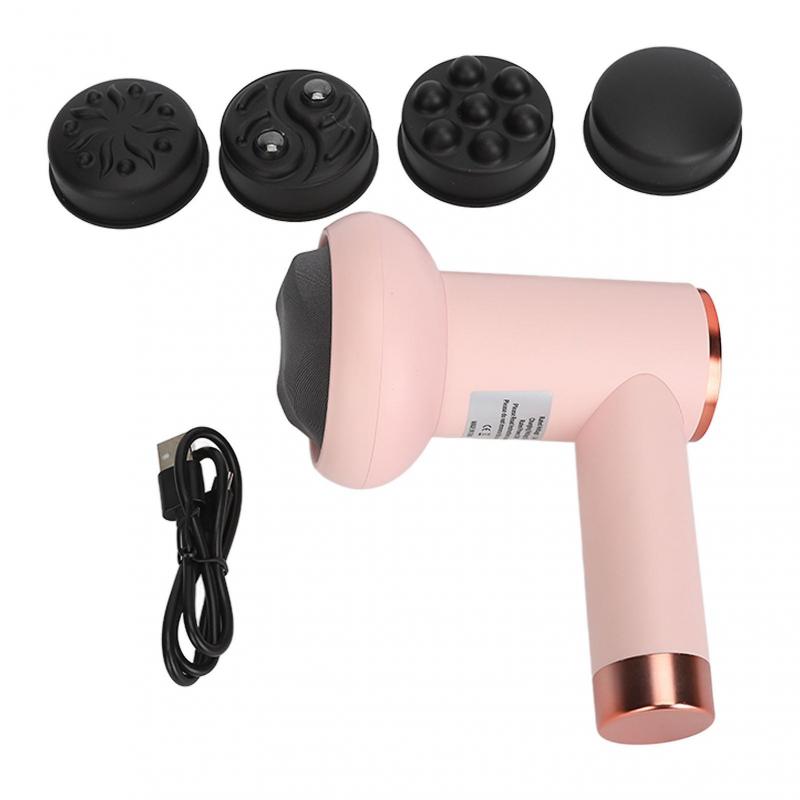 Pink Cordless Body Sculptor for Neck, Waist & Shoulder – 6 Speeds & 5 Attachments