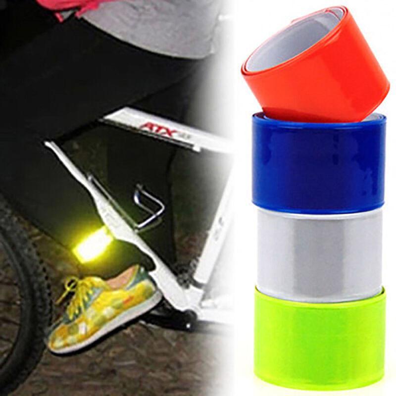 5pcs Reflective Night Safety Slap Wrap Band Ankle Leg Wrist Arm Cycling Jogging