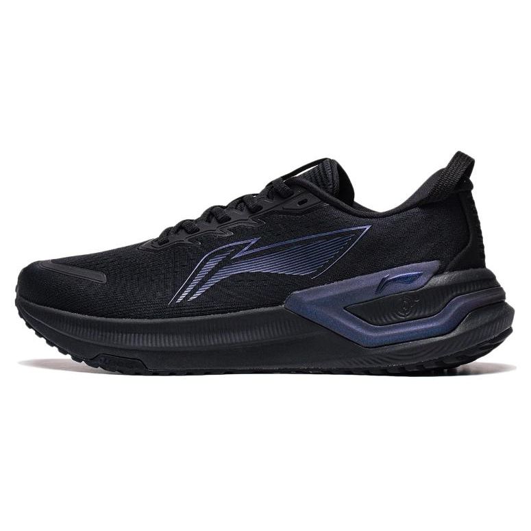 Li Ning Yue Ying 3.0 Shock Absorption Non-Slip Wear-Resistant Low-Top Running Shoes Men Sneaker Black Blue ARHT019-8