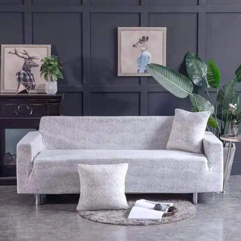 Эластичный чехол для дивана для гостиной, высокоэластичный универсальный секционный чехол для дивана, одноцветные чехлы для дивана, универсальные