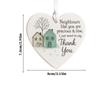 Thank You Neighbours Ornament Appreciation Favors 2D Acrylic Decoration for Neighbours Thank You Ornament for Christmas Tree