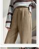 Women's Winter 2025 Fleece-Lined Versatile Pants: Thickened, Narrow-to-Wide-Leg, Casual Straight-Leg Outerwear