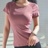 Women's Yoga Tops Slim Fit Quick-dry Breathable Back Short Sleeve Fitness GYM Shirts
