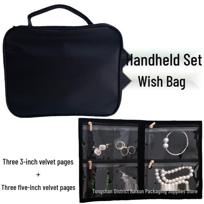 Large Capacity Transparent PVC Jewelry Organizer – Loose-leaf Travel Bag for Gold Jewelry Storage