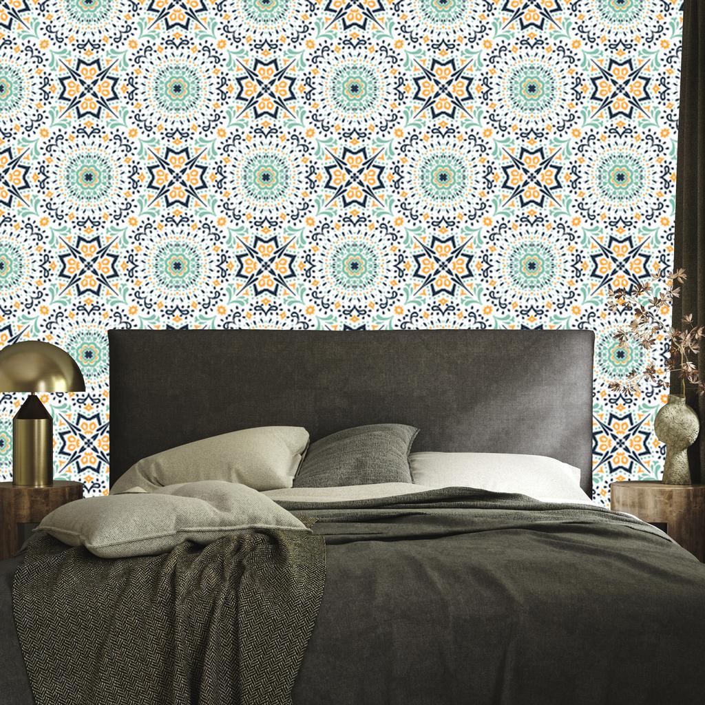 Ornamental abstract wallpaper for living room and bedroom 50x1000