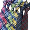 Japanese Checked Men'S Tie Women'S High-End Yarn-Dyed Checked Tie